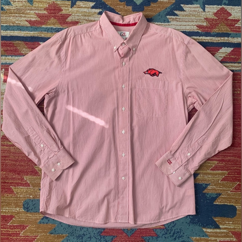 Arkansas Razorback Cutter & Buck Button Up Shirt